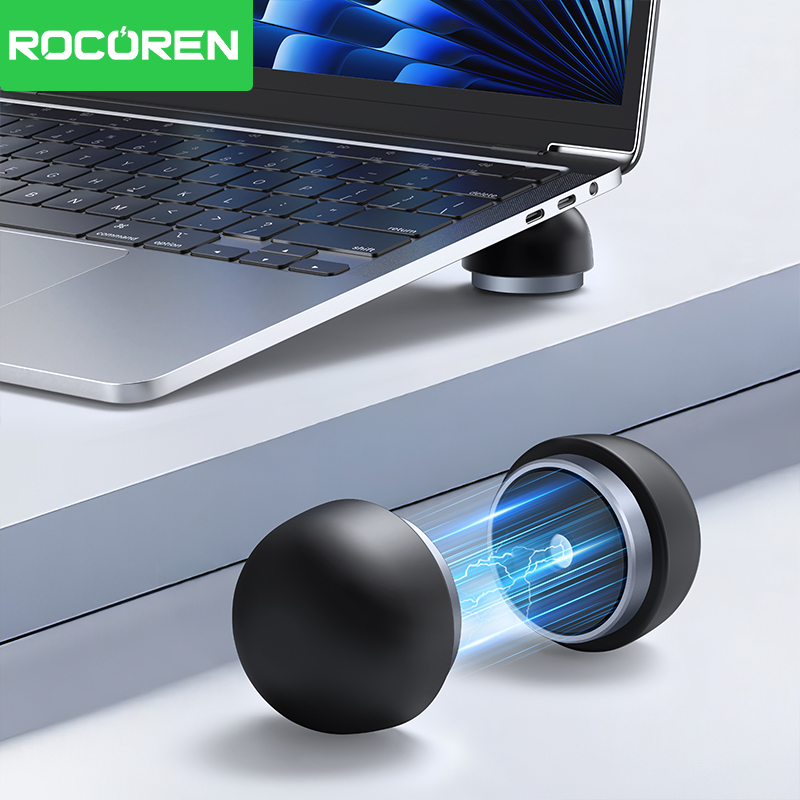 Laptop Accessories Cool - Rocoren ラップトップスタンド ノートブックアクセサリー ラップトップキノコホルダー 磁気ミニクーラースタンド Macbook
