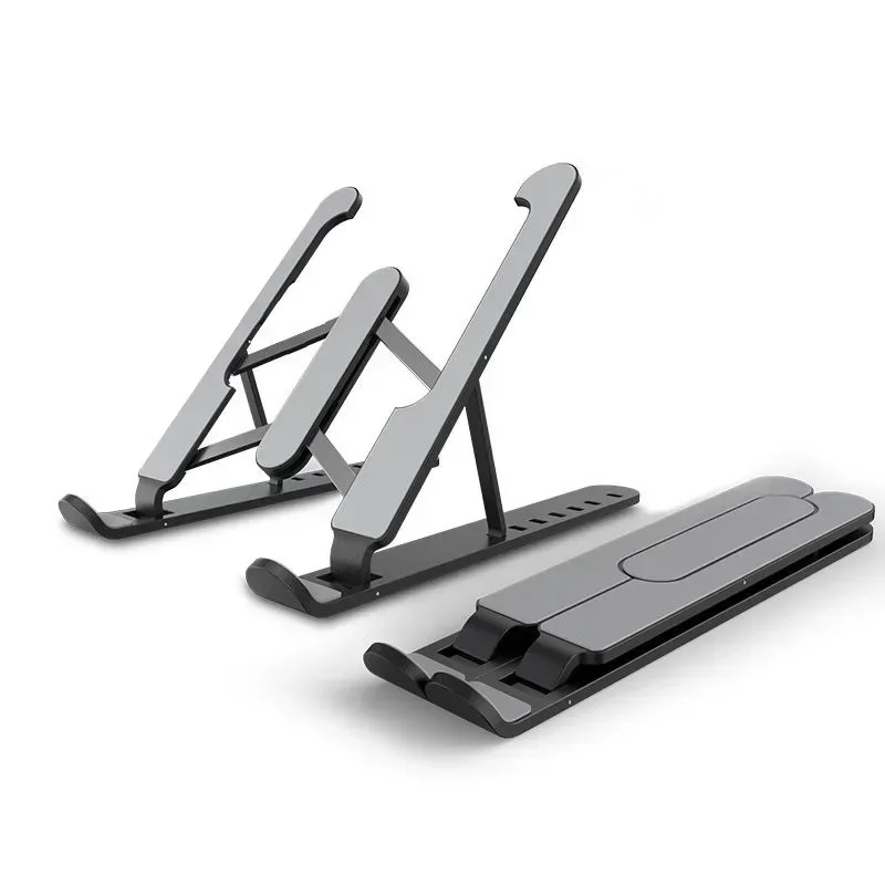 Laptop Accessories World - ユニバーサルタブレットラップトップホルダー調節可能な放熱人間工学に基づいた折りたたみ式ポータブルデスクトップスタンドコンピュータアクセサリーゲーム用