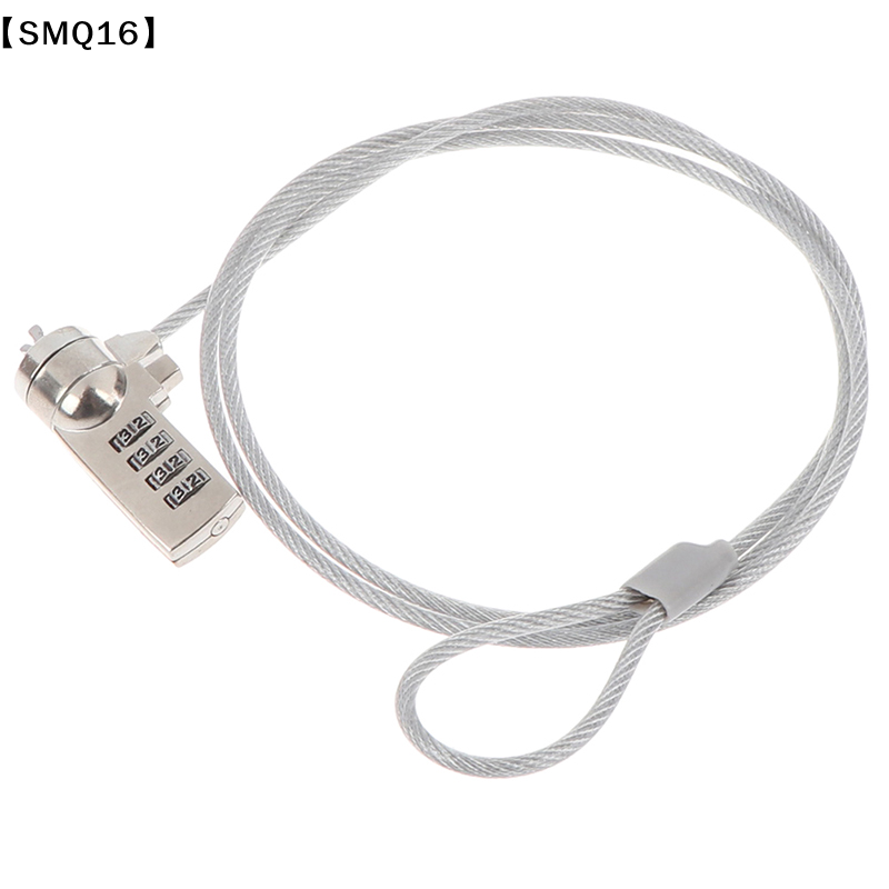 Laptop Lock Cable - 4桁セキュリティパスワード付きコンピューターロック、ノートパソコン用盗難防止チェーン【SMQ】