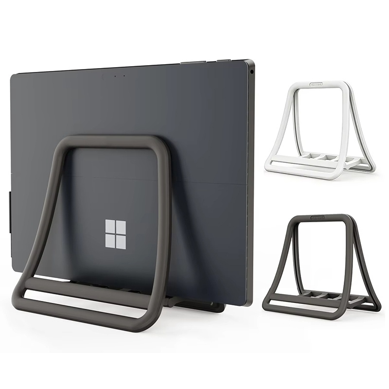 Laptop Stand Riser - ユニバーサル垂直ラップトップスタンドラップトップデスクトップホルダー折りたたみ式タブレットブラケットMacbook Air Pro iPad Lenovo Dellノートブックドック用