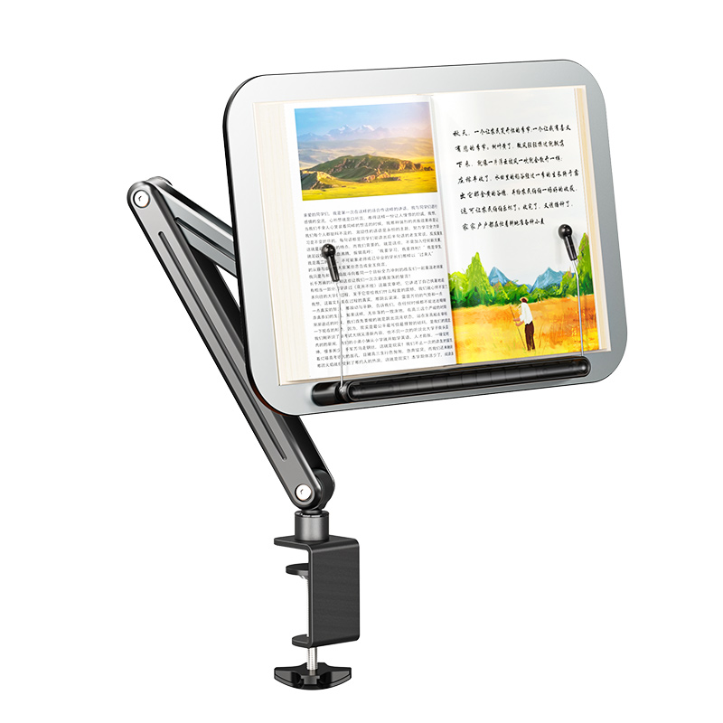 Laptop Related Accessories - 読書用の調整可能なブックスタンド、パッド付きホルダー、折りたたみ式デスクトップライザー、クックブック、楽譜、ラップトップ