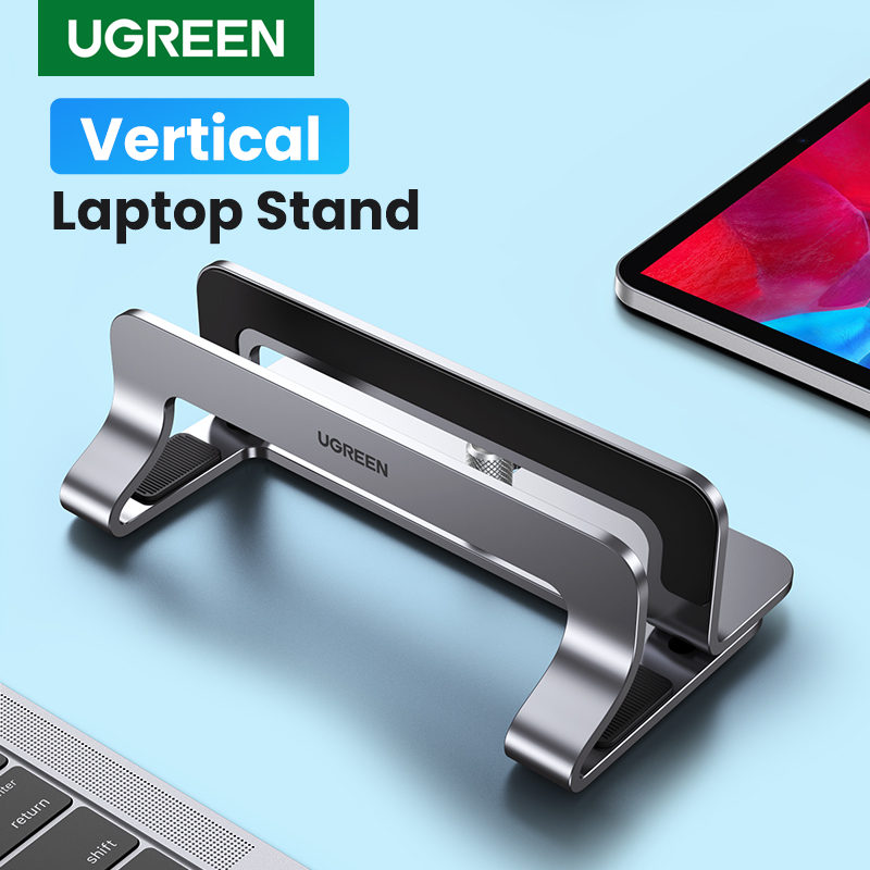 Laptop Stand Riser - Ugreen-MacBook Air pro用の垂直ノートブックスタンド,アルミニウム製折りたたみ式ノートブックスタンド,タブレットサポート