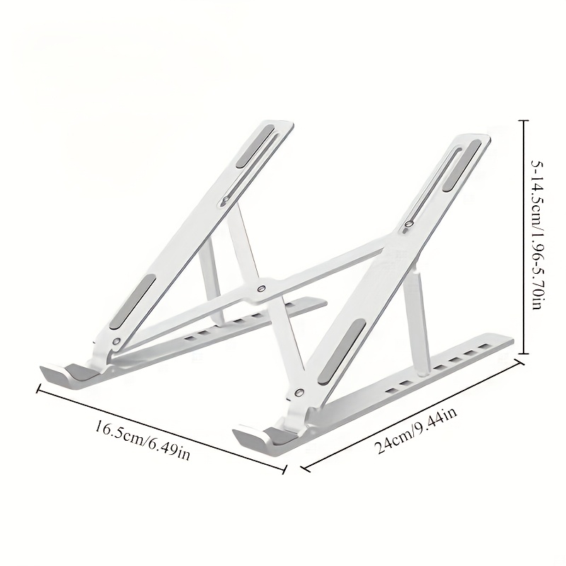 Laptop Stand Riser - ノートパソコンスタンド、調整可能な折りたたみ式ノートブックライザー、デスクトップオフィスや家庭での日常使用に適したポータブル折りたたみ式冷却ブラケット