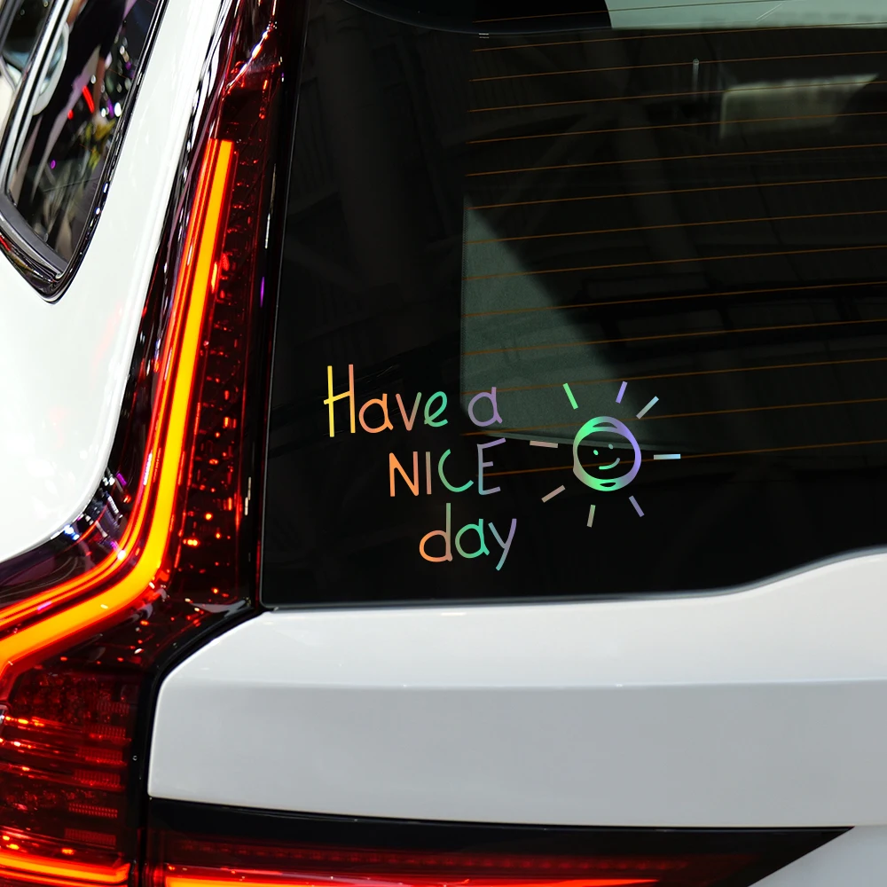Laptop Accessories To Have - Have A Nice Day 反射カーステッカー 自動車用ビニールデカール