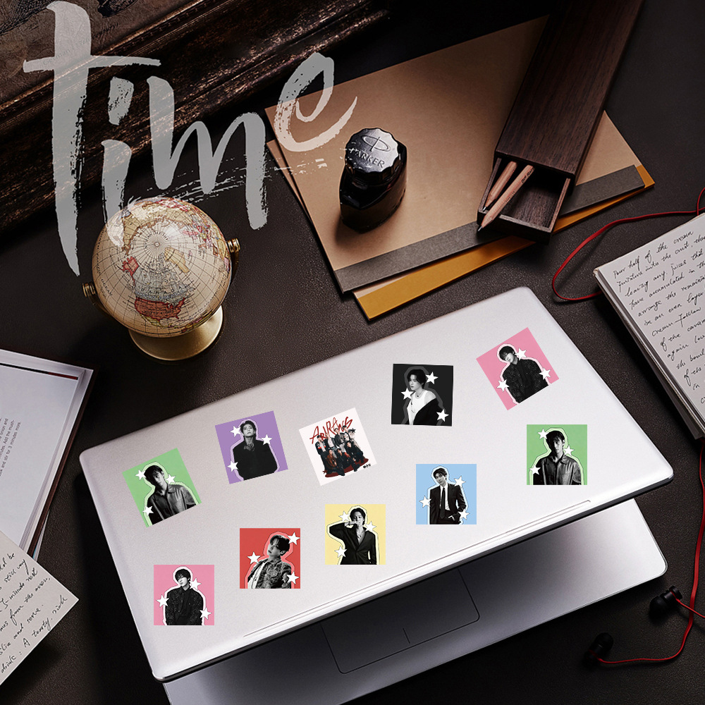 K-POP BTSスター装飾ステッカーロール 500枚 DI - Laptop Related Accessories のレビューと価格