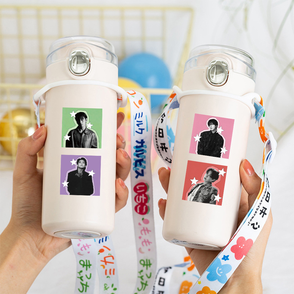 K-POP BTSスター装飾ステッカーロール 500枚 DI - Laptop Related Accessories のレビューと価格
