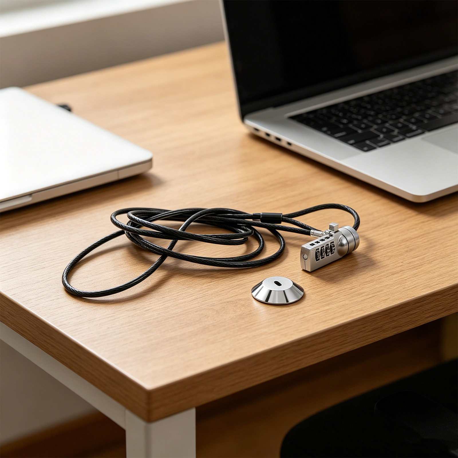 1セットのコンビネーション式ノートパソコン用ロック。4桁の数 - Laptop Lock Cable のレビューと価格