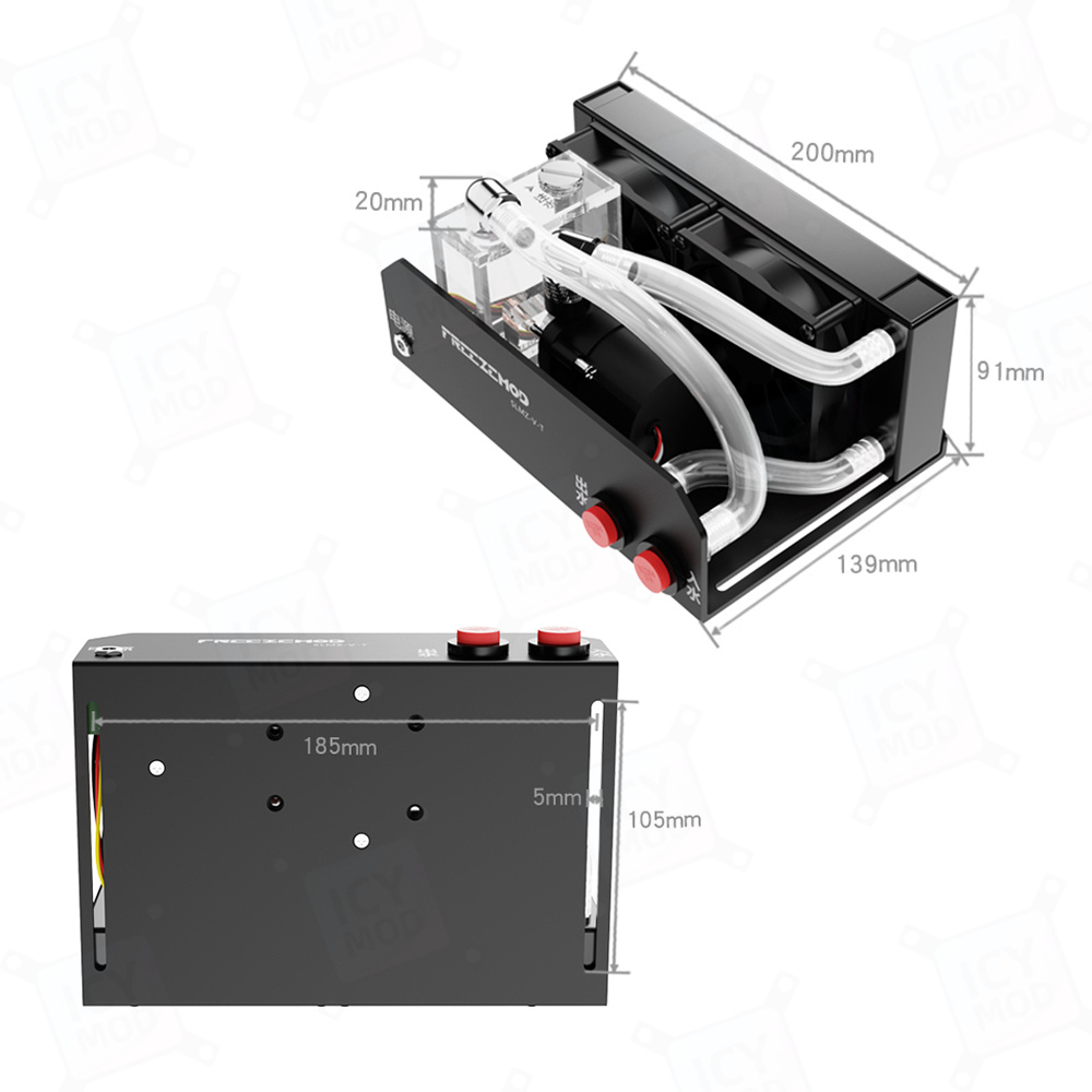 Freezemod-冷却キット,液体モジュール,160mm, - Laptop Accessories Kit のレビューと価格