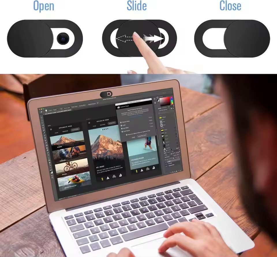 ラップトップウェブカメラカバー ユニバーサル携帯電話カメラカ - Laptop Accessories Stickers のレビューと価格