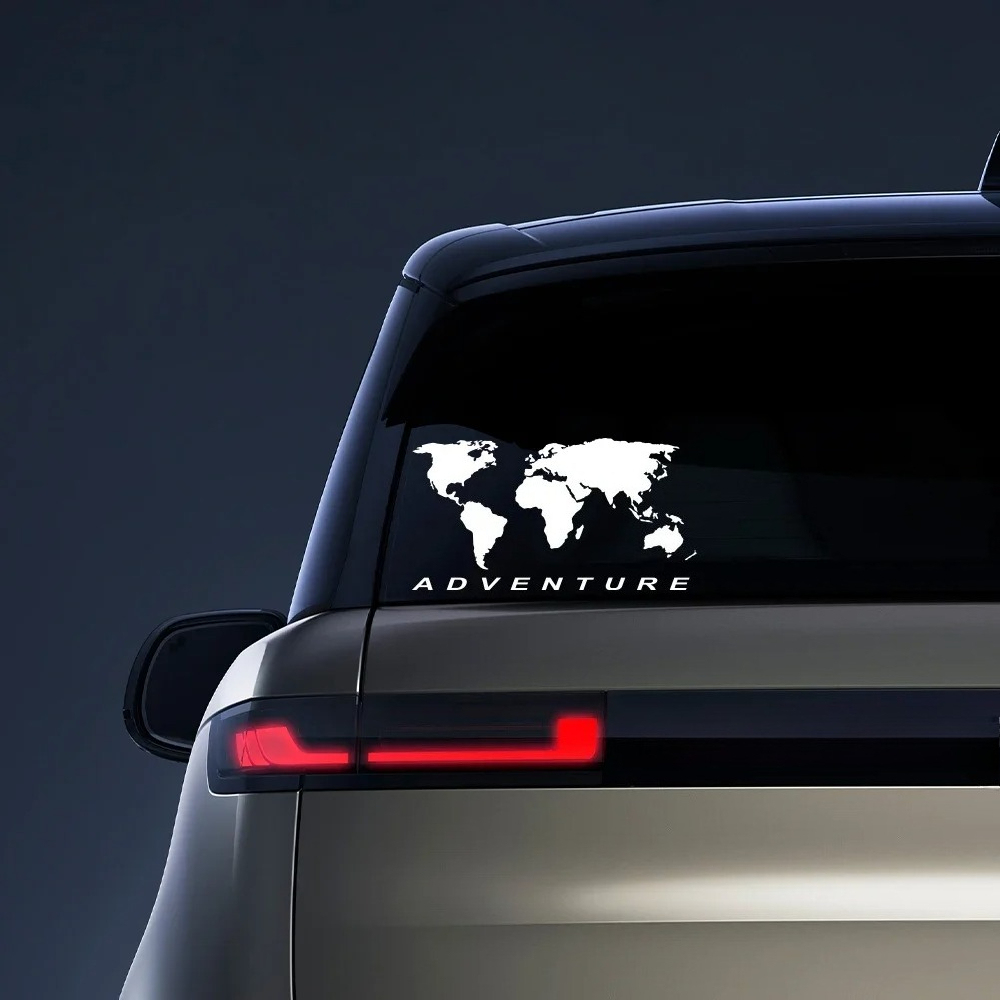 世界地図アドベンチャーカーステッカー自動車オートバイトラック - Laptop Accessories World のレビューと価格