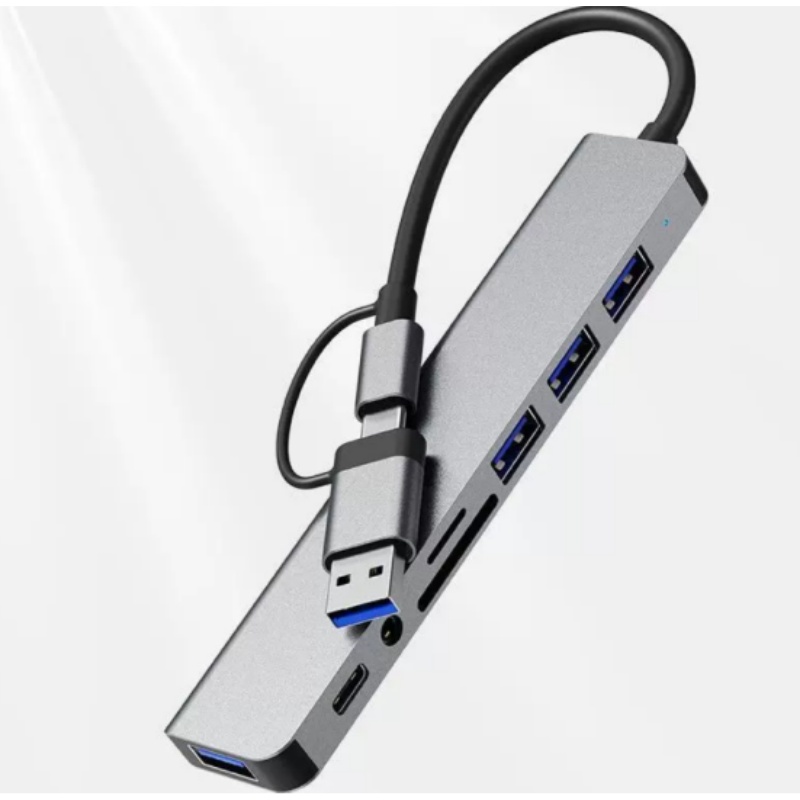 デュアルヘッド Type-C 8-in-1 多機能ノートブッ - Laptop Accessories Hub のレビューと価格