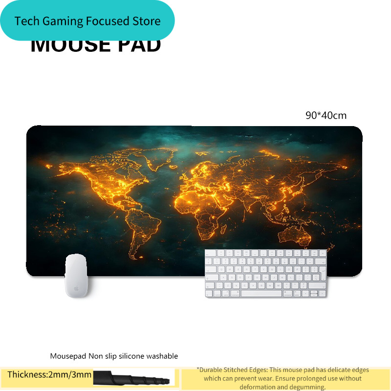 マウスパッド世界地図マウスパッドラップトップキーボードメンズ - Laptop Accessories World のレビューと価格