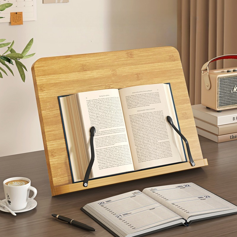 木製読書用ブックスタンド、多機能ラップトップサポート、8段階 - Laptop Related Accessories のレビューと価格