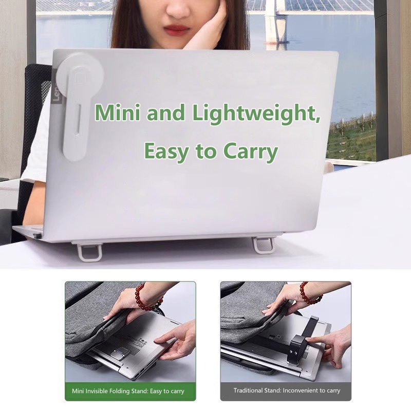 ミニポータブルノートパソコンスタンドホルダー、ノートブックサ - Laptop Stand Riser のレビューと価格