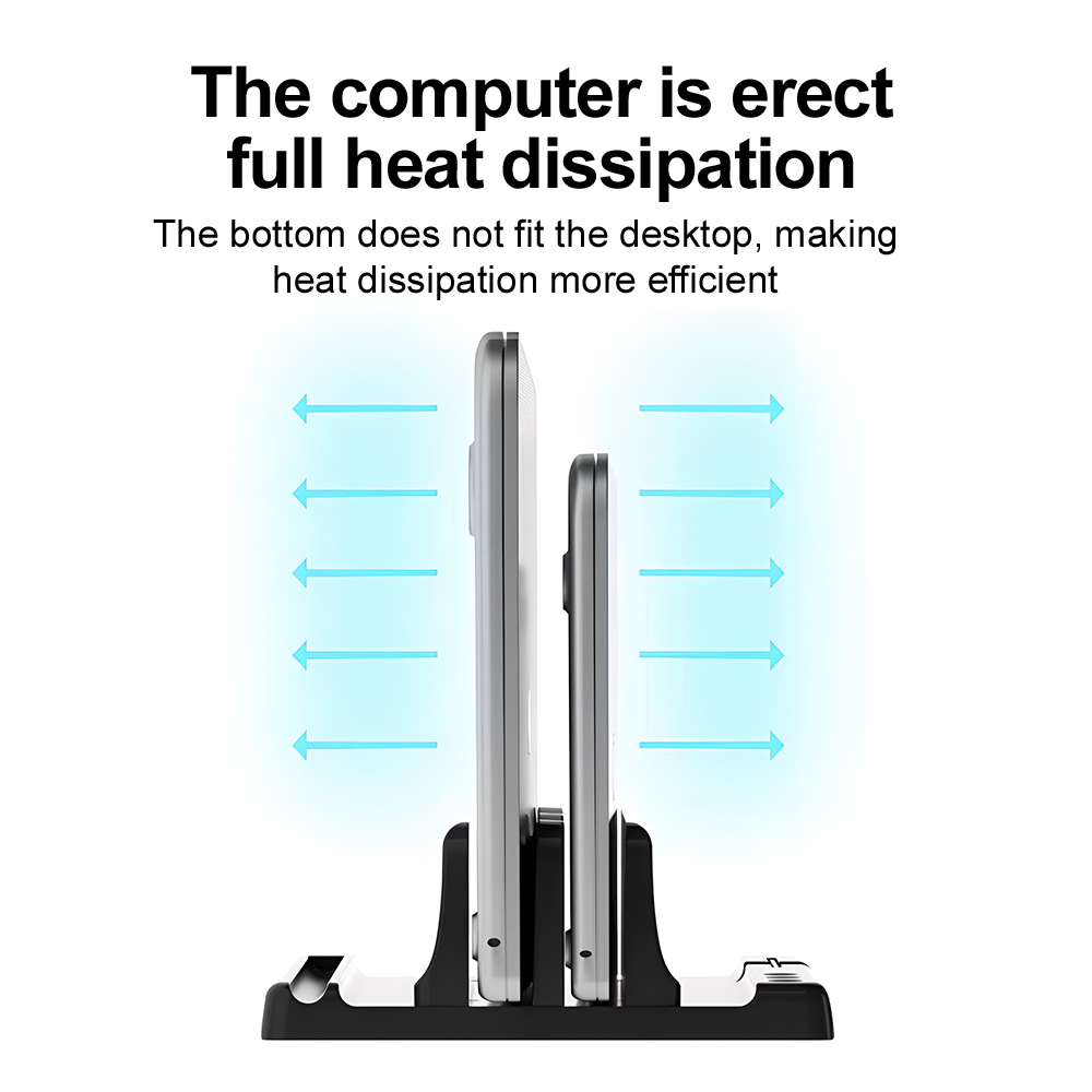 4in1 ラップトップスタンド垂直調整可能な幅省スペースデス - Laptop Stand Riser のレビューと価格