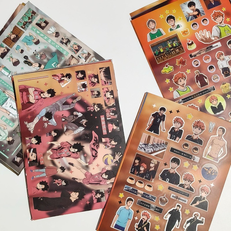 8 ピース/セットハイキュー アニメ周辺ステッカー日向翔陽影 - Laptop Accessories Kit のレビューと価格