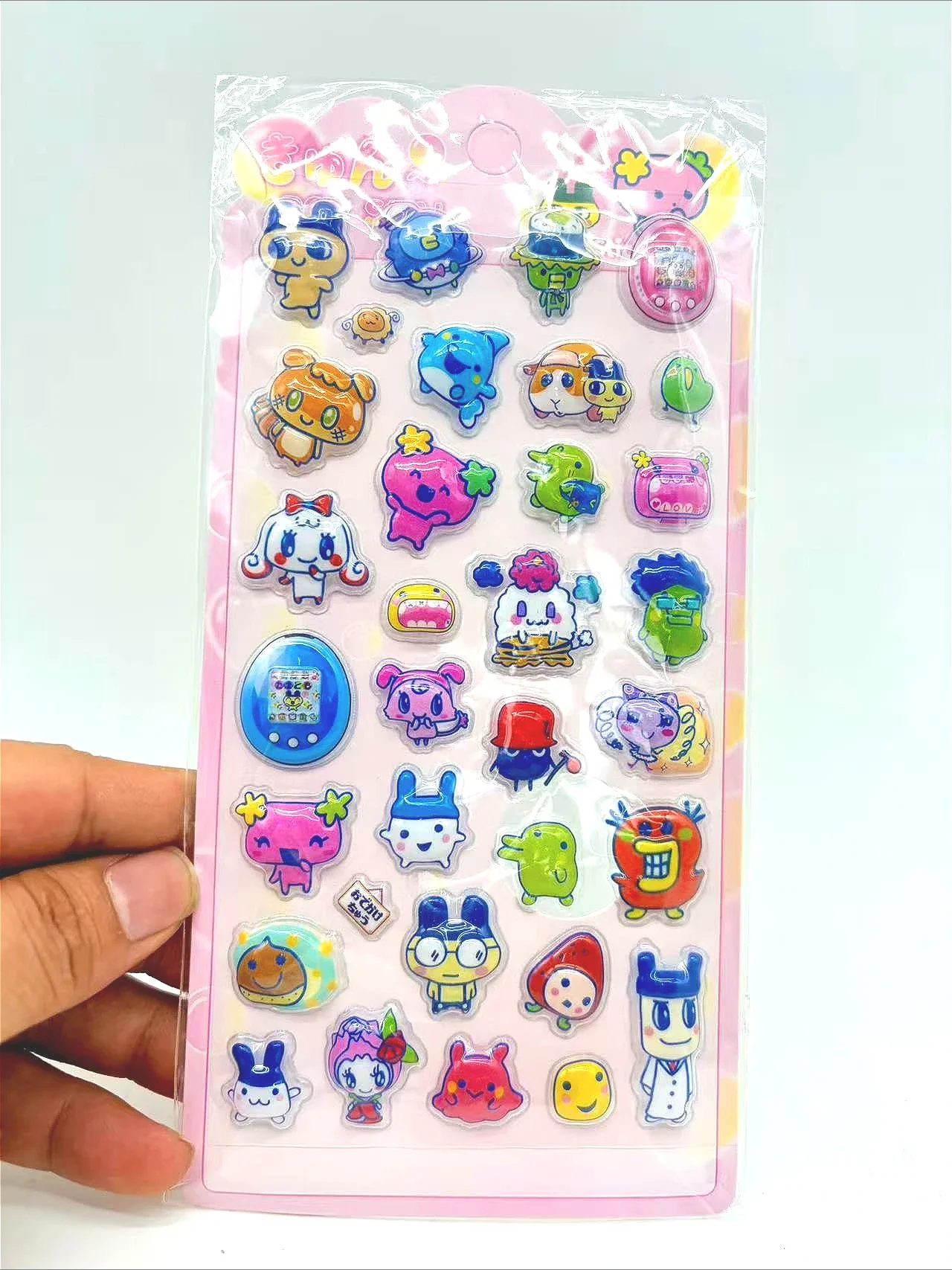 新しい3D立体ホロステッカー - かわいいアニメキャラクター - Laptop Accessories Stickers のレビューと価格