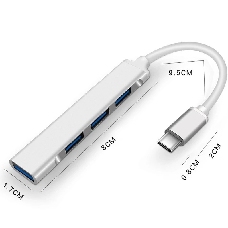 4-in-1 Type-Cエクステンダーハブ 4ポートUSB - Laptop Accessories Hub のレビューと価格