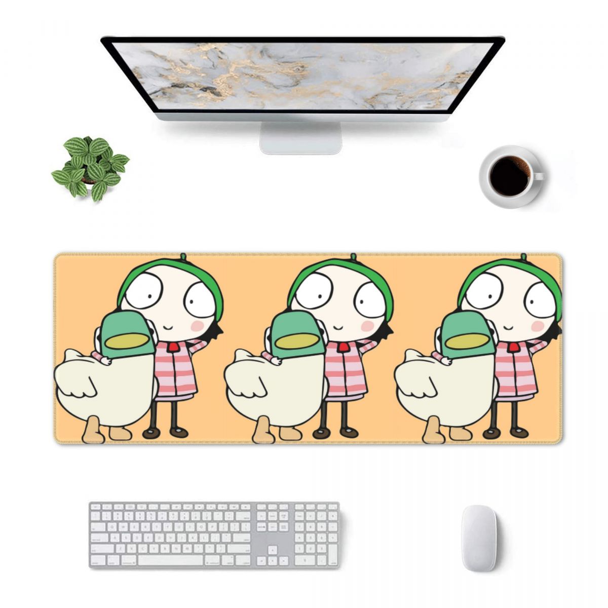 大型マウスパッド サラとアヒルが楽しんでいる ゲーマー向けP - Laptop Accessories To Have のレビューと価格