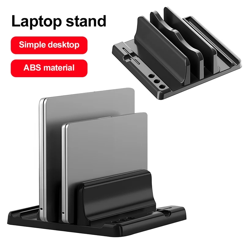 縦型ノートパソコンスタンド 多スロットノートブック収納ホルダ - Laptop Stand Riser のレビューと価格