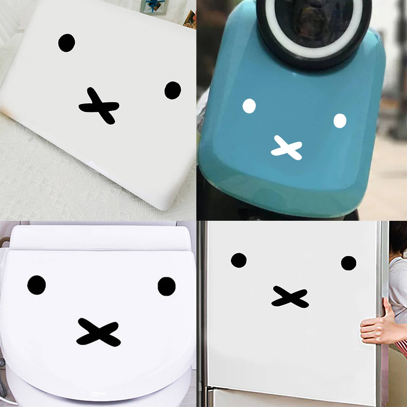 かわいいミッフィー漫画絵文字車のステッカー燃料タンクカバース - Laptop Accessories And Parts のレビューと価格