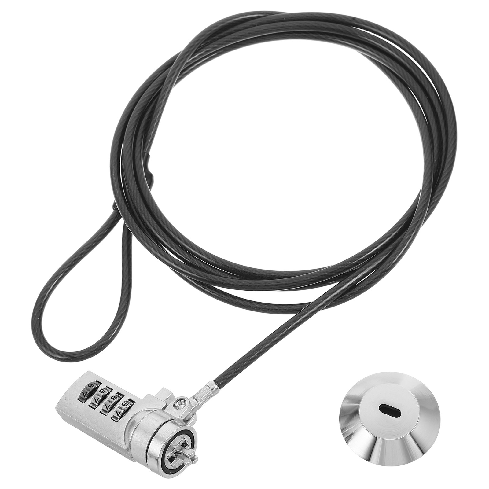 1セットのコンビネーション式ノートパソコン用ロックケーブル。 - Laptop Lock Cable のレビューと価格
