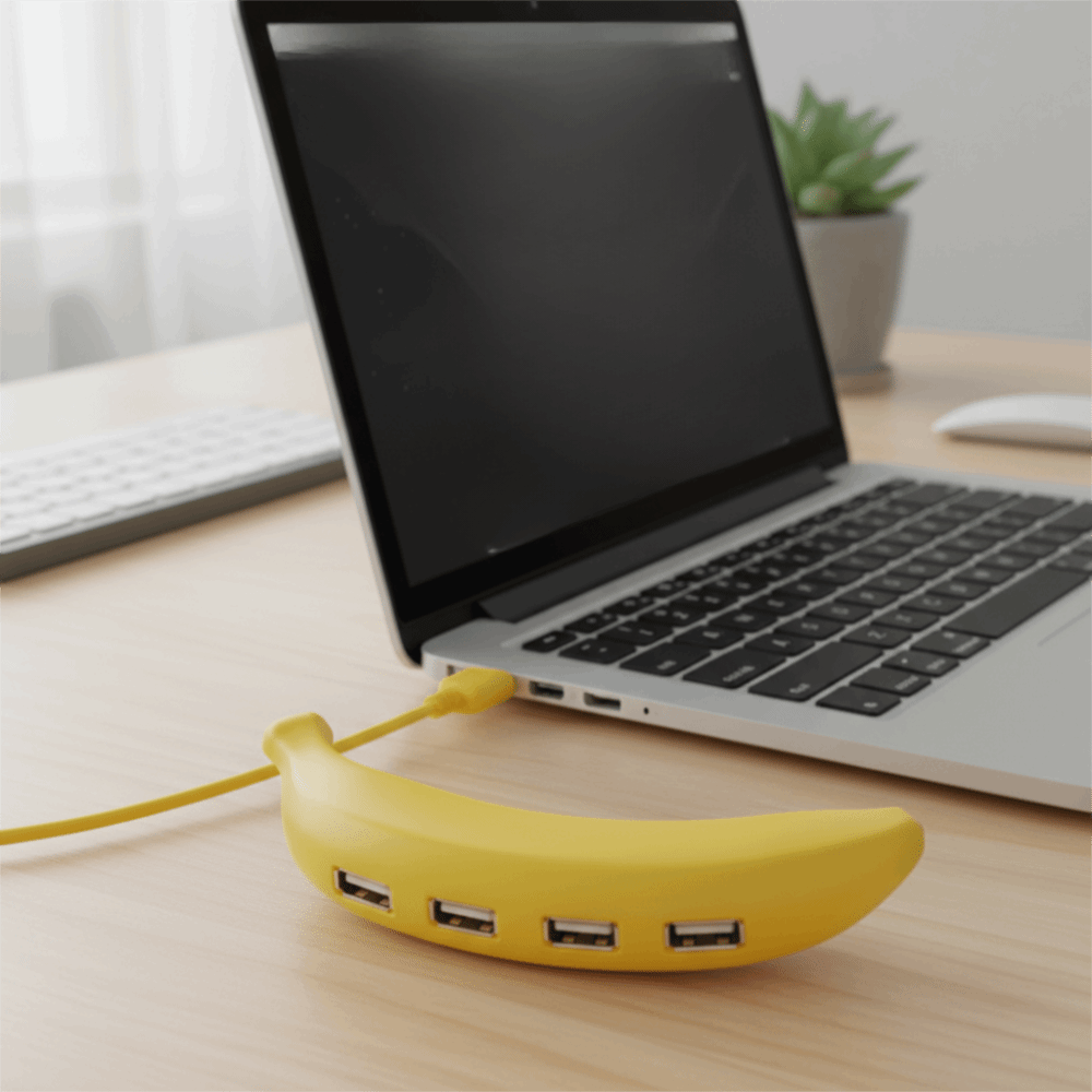 ポータブルデザイン バナナ型USBハブ USB 3.0 4ポ - Laptop Accessories Hub のレビューと価格