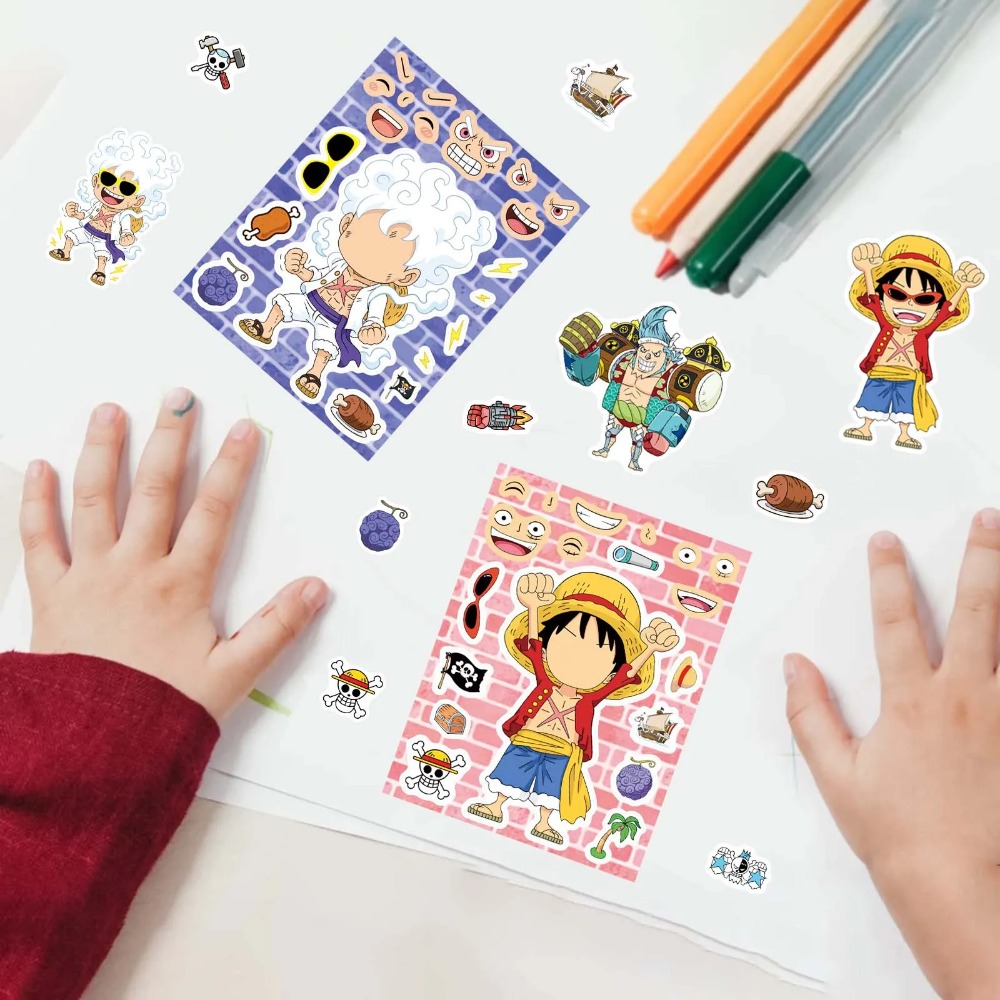 8/16/24枚入り ワンピース ルフィ 子供用パズルステッ - Laptop Accessories Kit のレビューと価格
