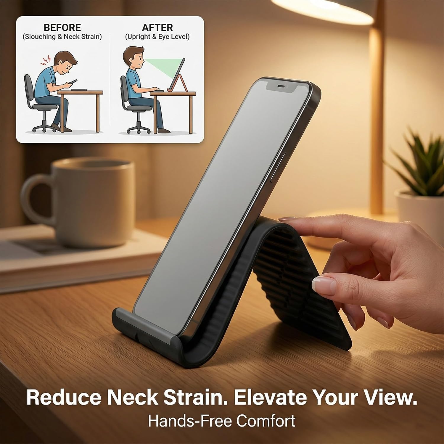 柔軟で折りたたみ可能なシリコン製スマホホルダー、ポータブルで - Laptop Related Accessories のレビューと価格