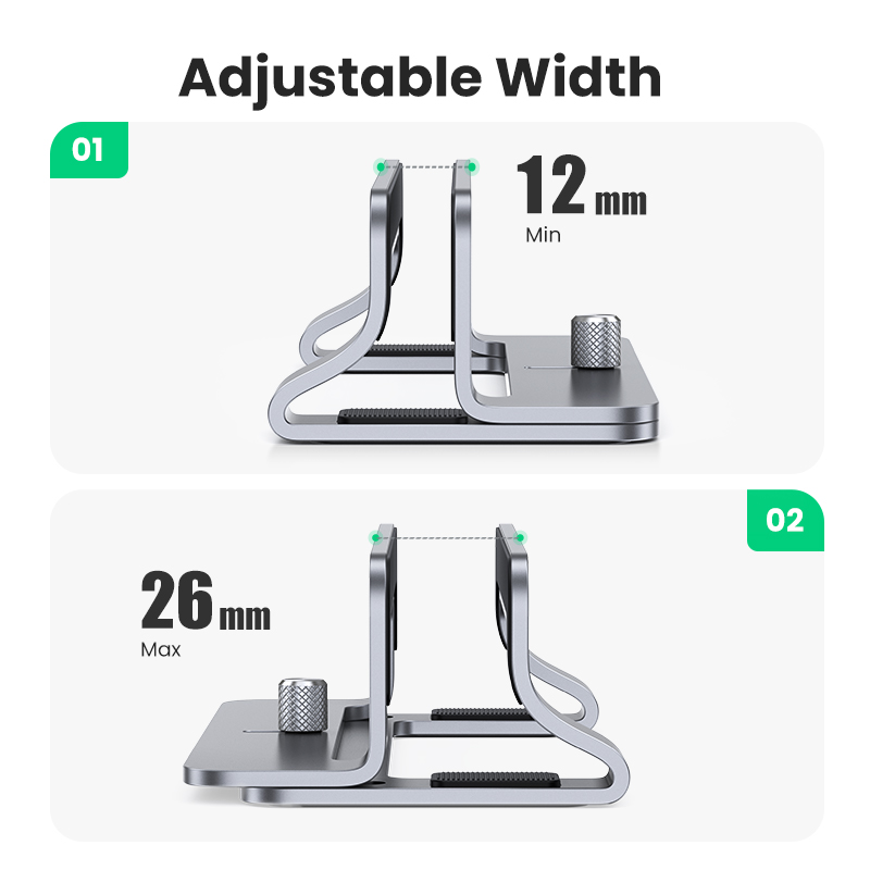 Ugreen-MacBook Air pro用の垂直ノートブ - Laptop Stand Riser のレビューと価格