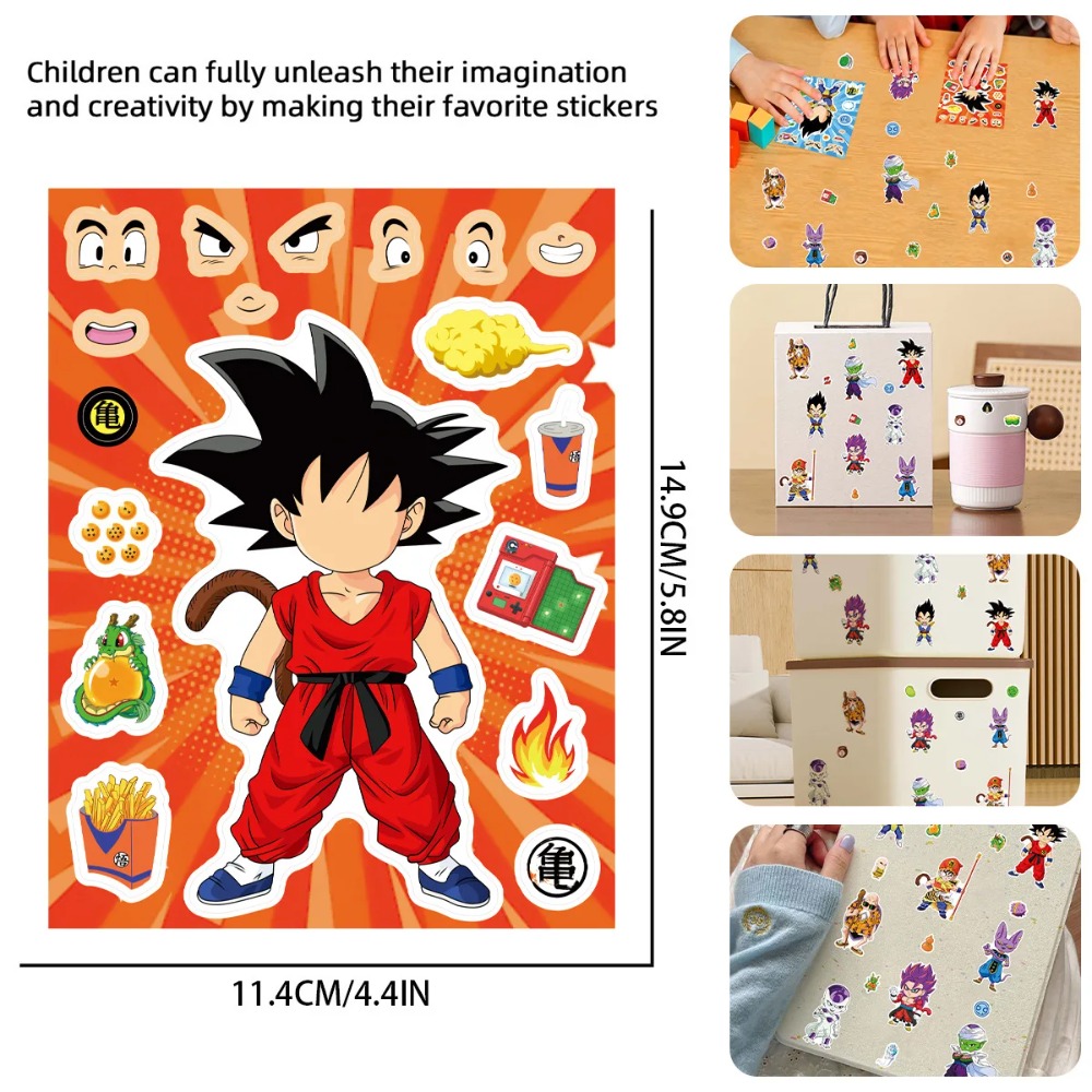 8/32枚入りアニメドラゴンボールステッカー漫画パズルメイク - Laptop Related Accessories のレビューと価格