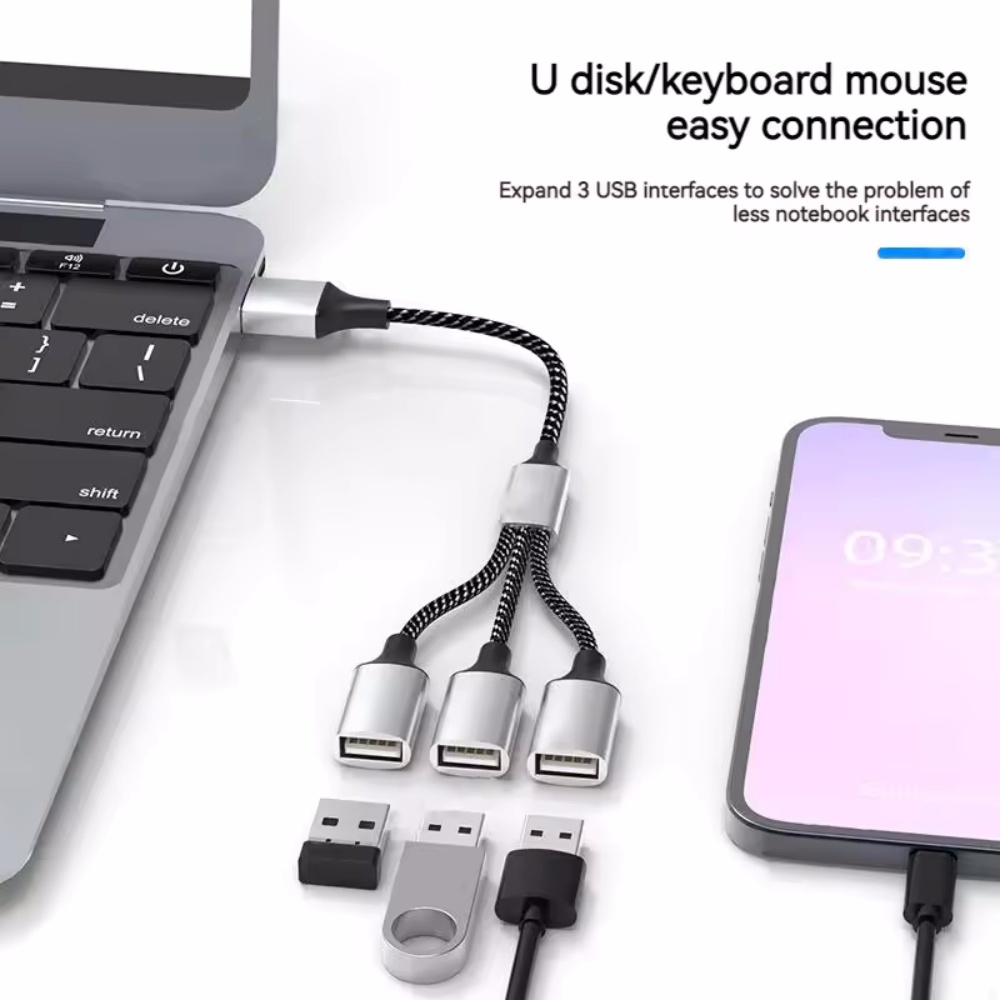 USB Type C ハブ拡張アダプター 2/3/4ポート  - Laptop Accessories Hub のレビューと価格