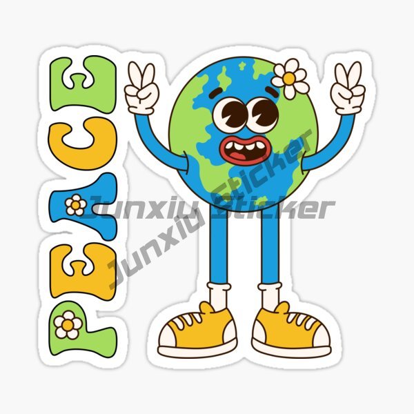 AN IDEA WORLD PEACE ステッカー オートバ - Laptop Accessories World のレビューと価格