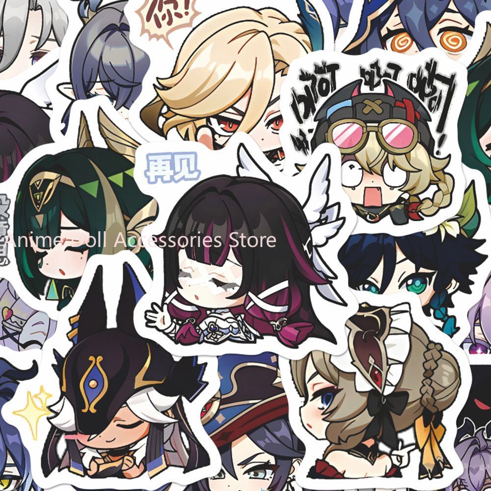 64 個原神インパクトムーンメイデンアニメステッカー漫画落書 - Laptop Related Accessories のレビューと価格