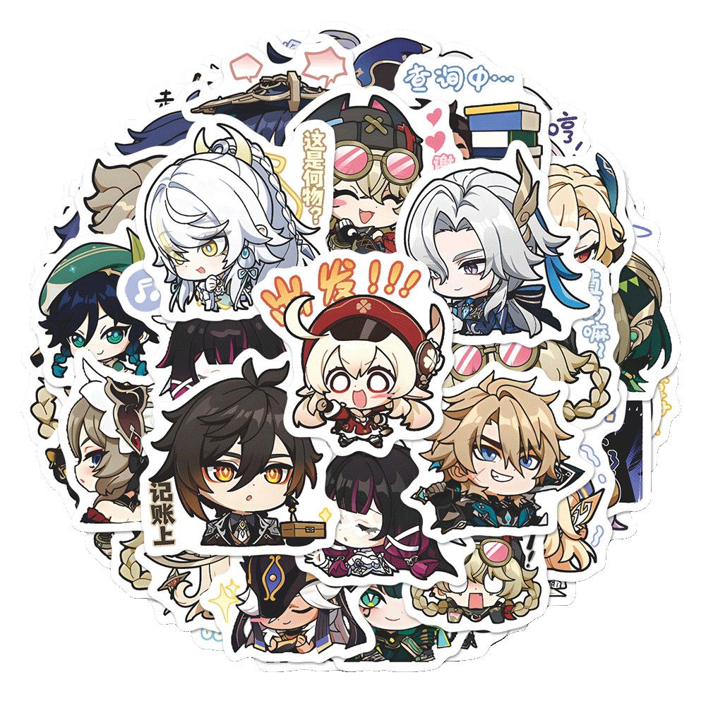 64 個原神インパクトムーンメイデンアニメステッカー漫画落書 - Laptop Related Accessories のレビューと価格