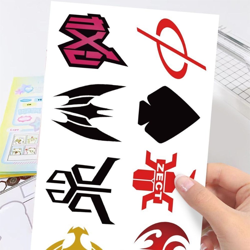 60 枚の仮面ライダーロゴステッカークリエイティブデカール防 - Laptop Related Accessories のレビューと価格